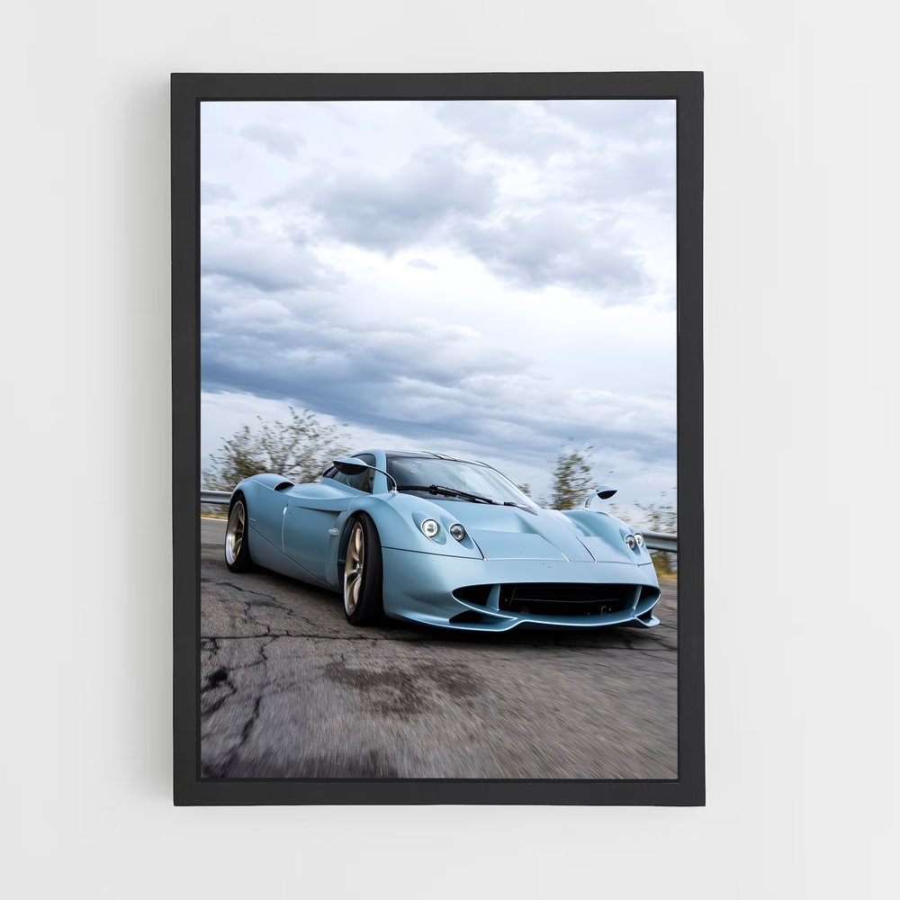 Poster Huayra en Mouvement – affiche Pagani (vue 2)